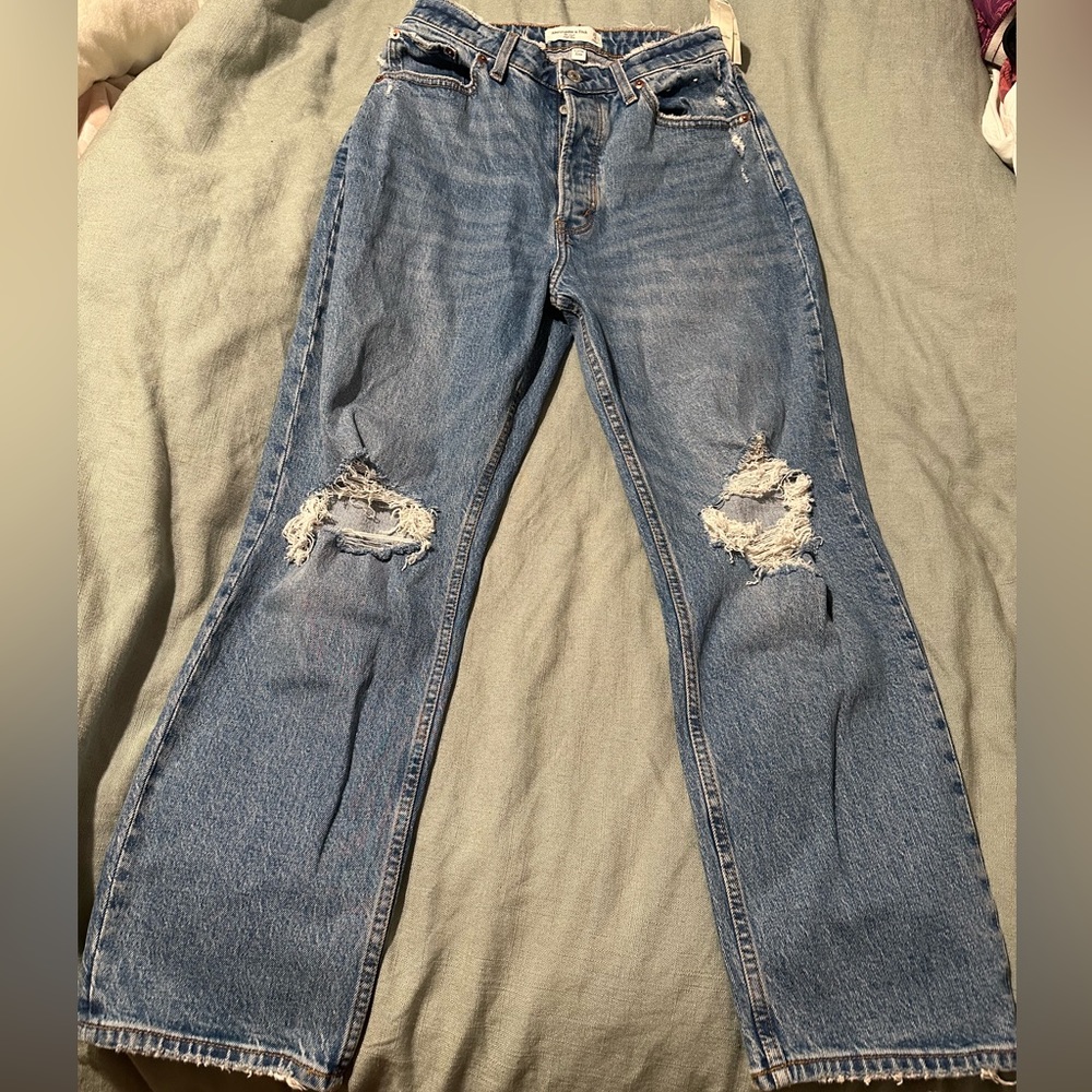 Abercrombie & Fitch curve love jeans.